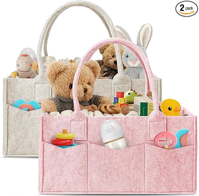 HIPHOP PANDA 2-Pack Diaper Caddy Organizer by HIPHOPPANDA