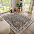 Washable 6x9 Area Rugs for Living Room, Boho Non-Slip Vintage Distress Large by Hedwior
