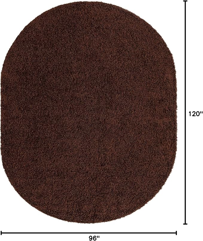 Unique Loom Solid Shag Collection Area Rug - Image 2