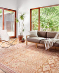 Loloi Layla Collection LAY-16 Natural/Spice 7'-6" x 9'-6" .13" Thick Area Rug by Loloi