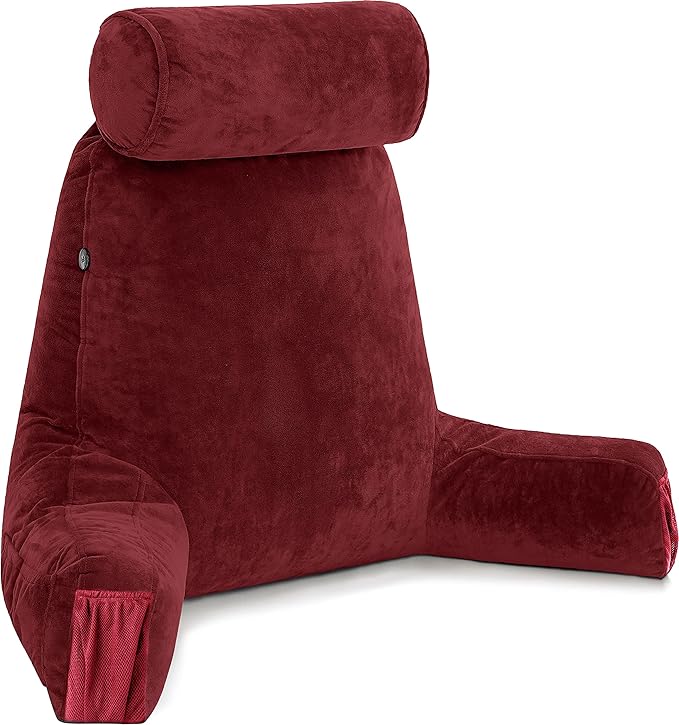 Husband Pillow Medium Maroon, Backrest by HusbandPillow