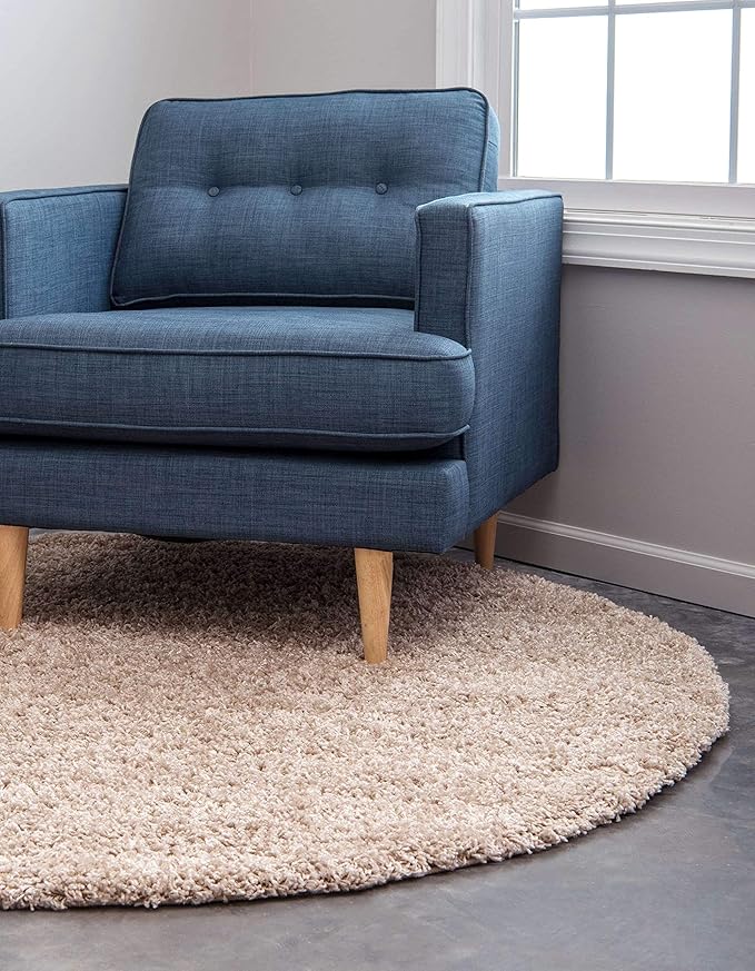 Unique Loom Solid Shag Collection Area Rug - Image 4