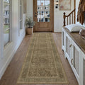Brown 2x8 Runner Rug Washable Vintage Long Carpet by PureCozy