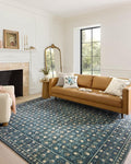Loloi Rifle Paper Co. Eden Collection EDE-03 Lattice Indigo 7'-6" x 9'-6" Area by Loloi