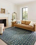 Loloi Rifle Paper Co. Eden Collection EDE-03 Lattice Indigo 2'-6" x 7'-6" by Loloi