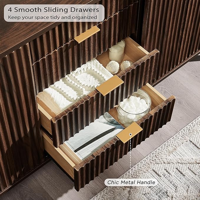T4TREAM 60" Fluted Dresser - Image 5