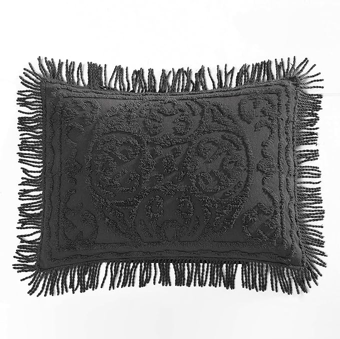 Beatrice Home Fashions Medallion Chenille Bedspread, Standard Sham by BeatriceHomeFashions