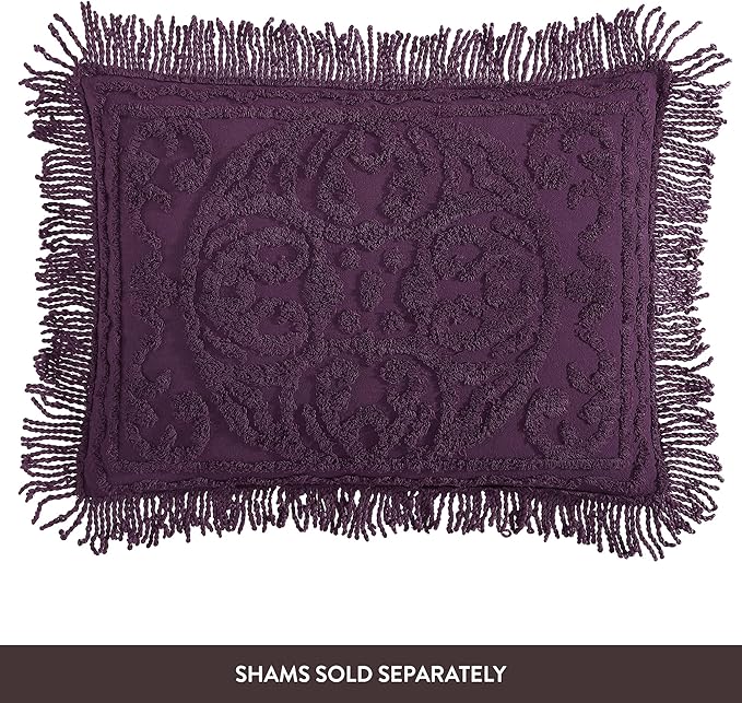 Beatrice Home Fashions Medallion Chenille Bedspread - Image 5