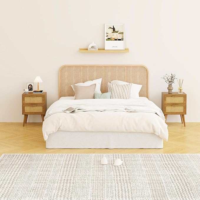 YAUKOMEL Rattan Nightstand, End Table, Side Table - Image 7