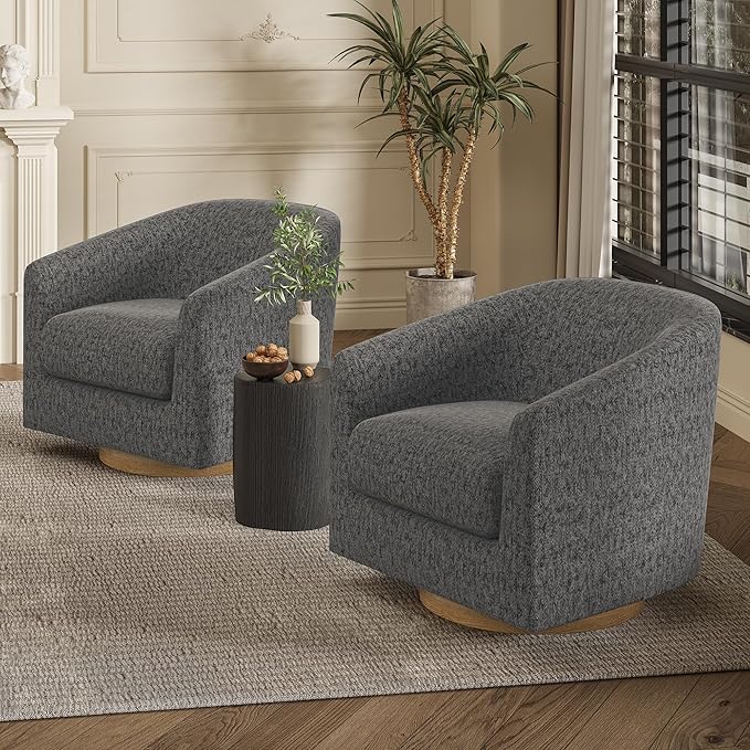 Swivel Barrel Accent Chair - Image 4