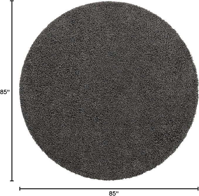 Unique Loom Solid Shag Collection Area Rug - Image 3
