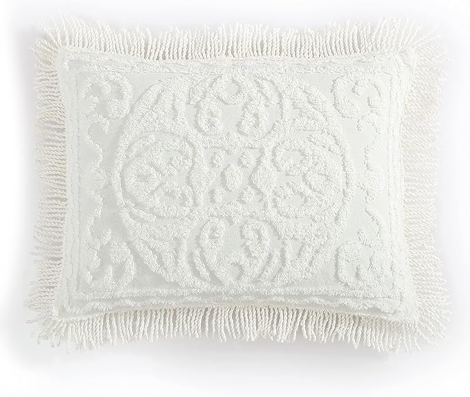 Beatrice Home Fashions Medallion Chenille Bedspread, King Sham by BeatriceHomeFashions