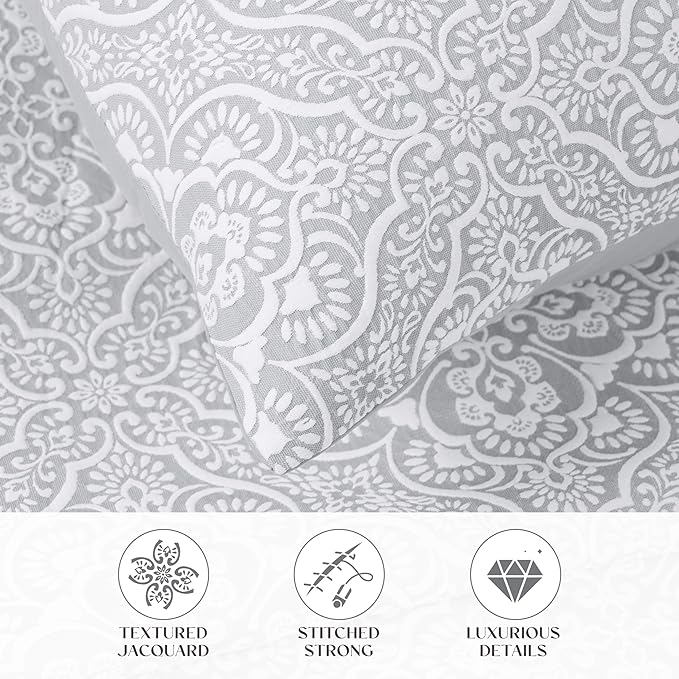 Superior 3 Piece Bedspread Set, Home Bed Decor, Decorative Bed Spread, 2 Pillow - Image 4