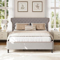 Christopher Knight Home Salus Linen Upholstered Queen Size Bed Frame by ChristopherKnightHome