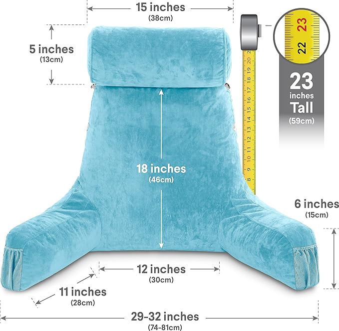Husband Pillow Medium Carolina Blue, Backrest - Image 4