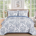 WONGS BEDDING Quilt King Size, Botanical Quilt by WONGSBEDDING