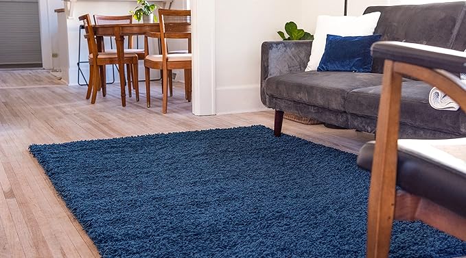 Unique Loom Solid Shag Collection Area Rug - Image 13