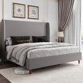Jocisland Queen Upholstered Platform Bed Frame by Jocisland