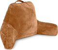 Husband Pillow Tan, Original Reading Pillow in Bed Rest Chair, Shredded Memory by HusbandPillow