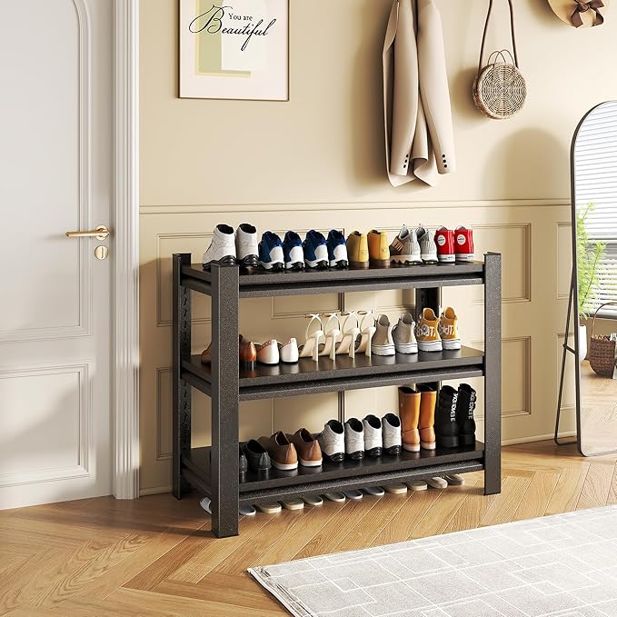 Storage Shelves, Garage Metal Shelving Unit, Adjustable, Double-Layer Column - Image 2
