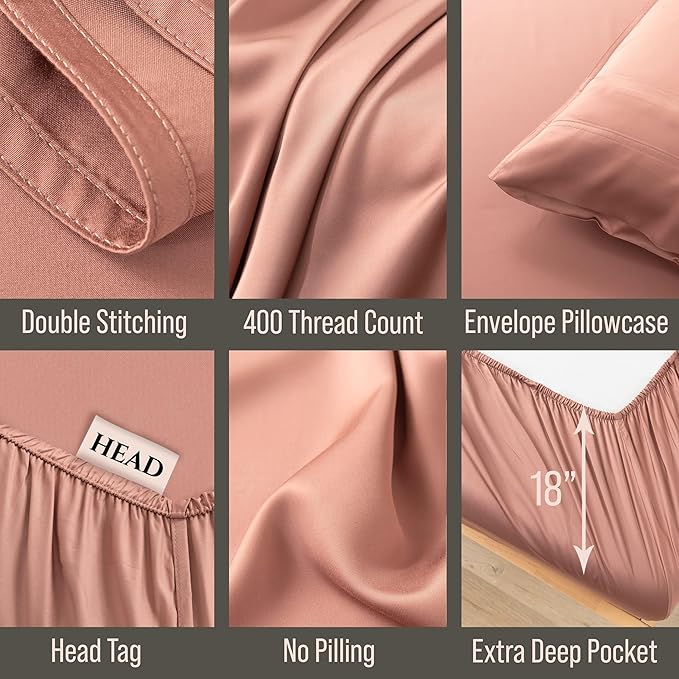 Bella Coterie Luxury Bamboo Viscose Cal King Size Sheet Set | 100% Organically - Image 3