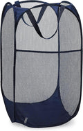 Handy Laundry Collapsible Mesh Foldable Hamper 14" x 14' x 24" Navy Blue by Handy+Laundry