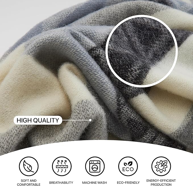 | Wool Blanket/Throw | 100% New Zealand Wool | Perfect - Image 3