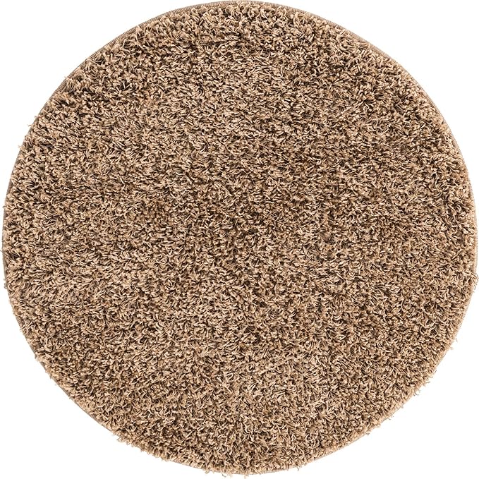 Unique Loom Solid Shag Collection Area Rug - Image 2