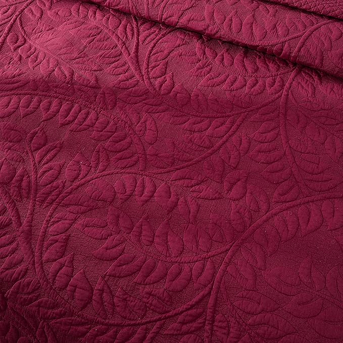 MarCielo 3-Piece 100% Cotton Oversized Bedspread Lightweight Quilt Coverlet - Image 5