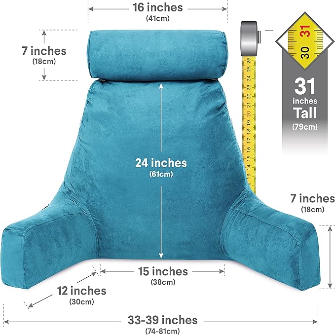 Husband Pillow XXL Reading & Bed Rest Pillows - Image 4
