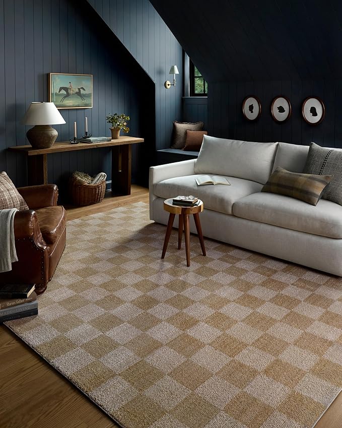 Loloi Chris Loves Julia Calvin Collection CLV-01 Wheat/Ivory 5'-3" x 5'-3" by Loloi