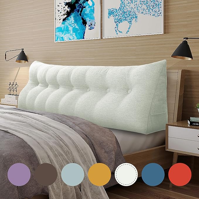 homecozy Wedge Headboard Pillow Dorm Room Reading Pillow Back Support - Image 5