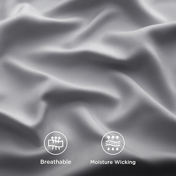 Bedsure California King Sheet Sets, Cooling Sheets, Rayon Derived from Bamboo - Image 6