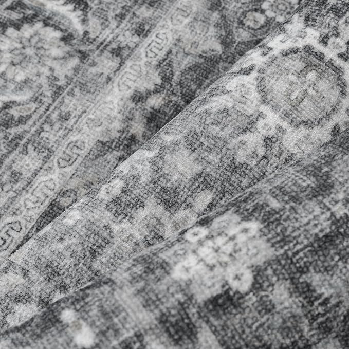 Blue 2x6 Runner Rug Hallway Non Slip Kitchen Vintage Distressed Long Carpet - Image 7