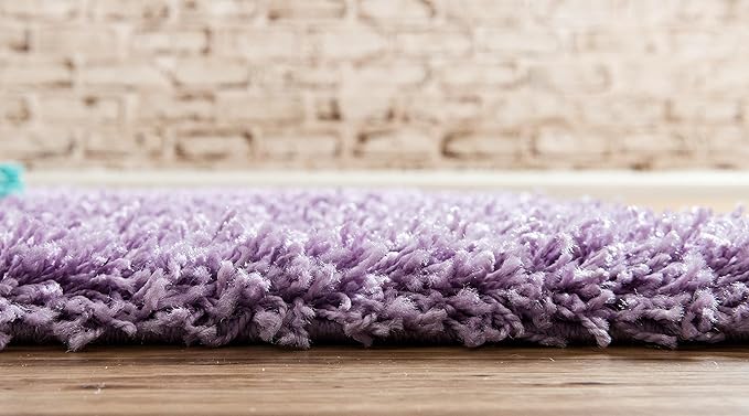 Unique Loom Solid Shag Collection Area Rug - Image 5