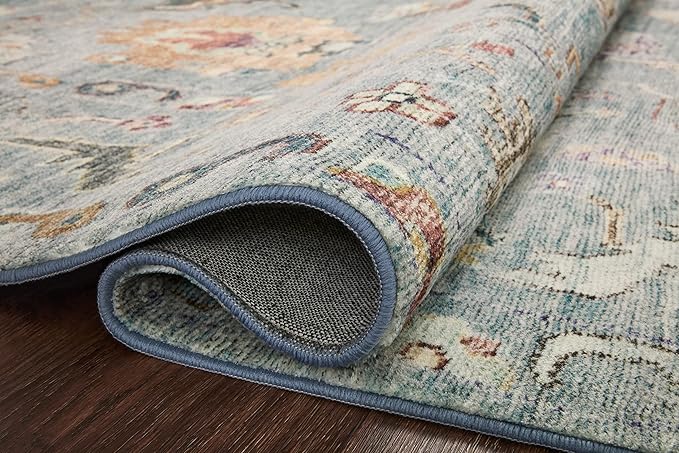 Loloi Margot Collection MAT-06 Denim/Multi 2'-3" x 3'-9" Accent Rug feat. - Image 6