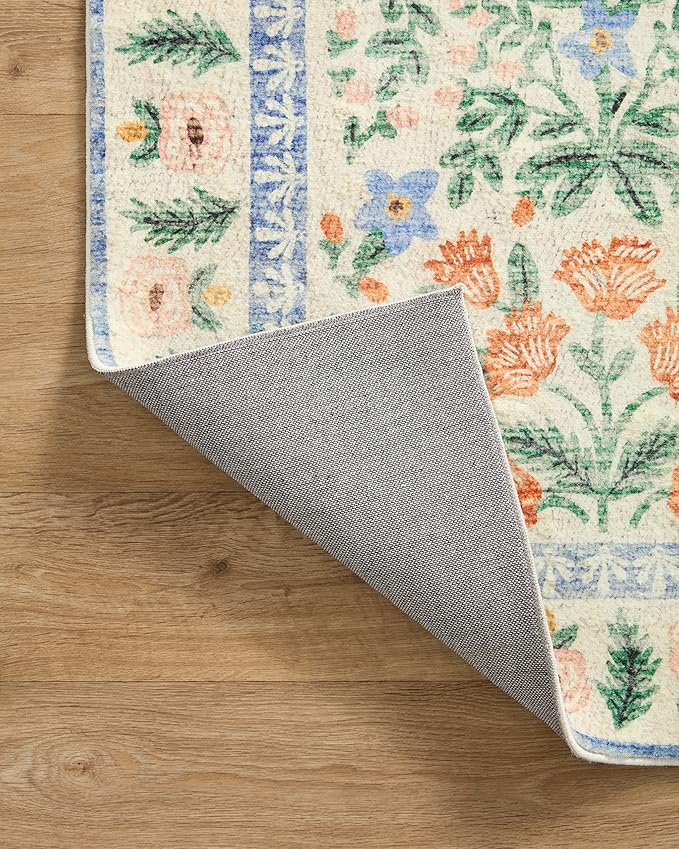 Loloi Rifle Paper Co. Eden Collection EDE-02 Mughal Garden Cream 5'-0" x 7'-6" - Image 6