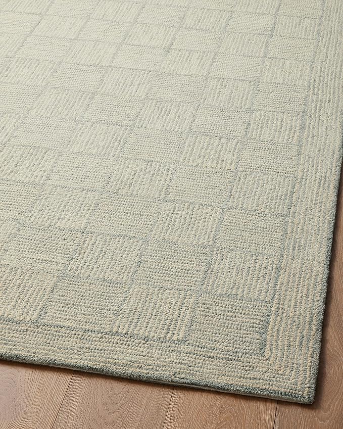 Loloi Chris Loves Julia Francis Collection FRA-03 Silver/Sky 7'-9" x 9'-9" Area - Image 10