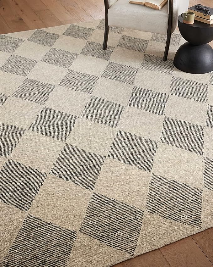 Loloi Chris Loves Julia Francis Collection FRA-01 Beige/Charcoal 5'-0" x 7'-6" - Image 8