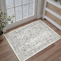Black Entryway Area Rug 2x3 Door Mat Machine Washable Kitchen Vintage by PureCozy
