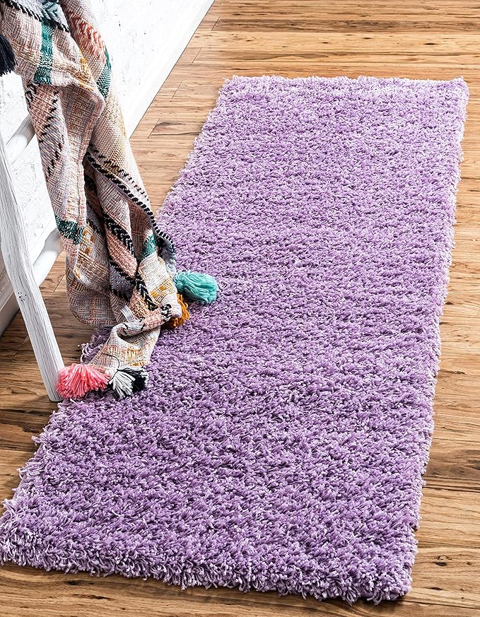 Unique Loom Solid Shag Collection Area Rug - Image 4
