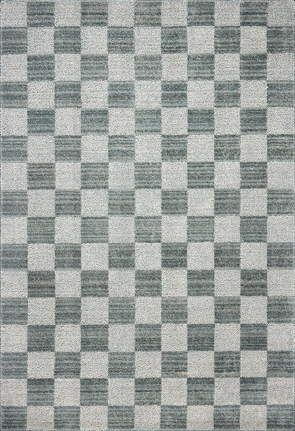 Loloi Chris Loves Julia Calvin Collection CLV-01 Blue/Ivory 9'-6" x 12'-6" Area - Image 3