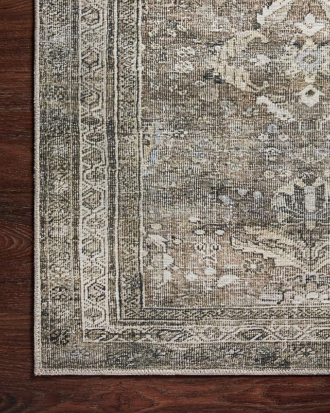 Loloi Layla Collection LAY-13 Antique/Moss 7'-6" x 9'-6" .13" Thick Area Rug - Image 11