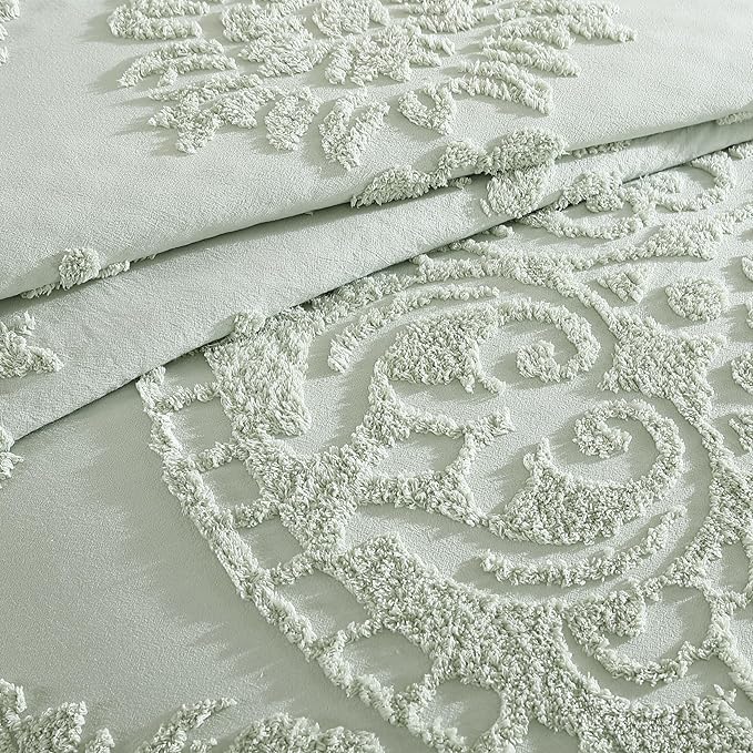 Beatrice Home Fashions Medallion Chenille Bedspread - Image 5