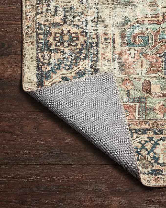 Loloi Margot Collection MAT-02 Terracotta/Lagoon 5'-0" x 7'-6" Area Rug feat. - Image 11
