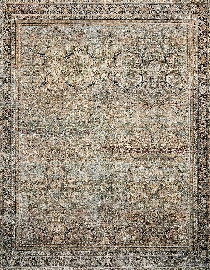 Loloi Layla Collection LAY-03 Olive/Charcoal 2'-6" x 12'-0" .13" Thick Runner - Image 6