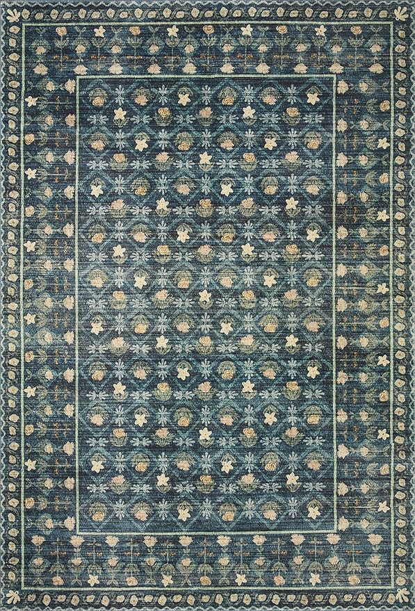 Loloi Rifle Paper Co. Eden Collection EDE-03 Lattice Indigo 3'-6" x 5'-6" - Image 4