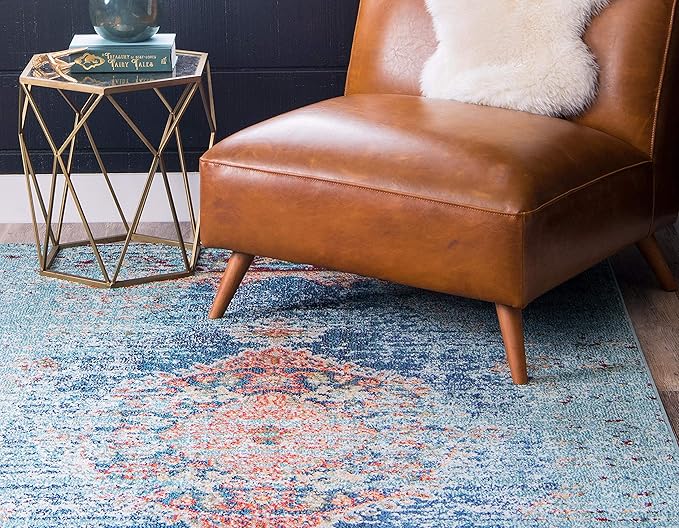Unique Loom Solid Shag Collection Area Rug - Image 3