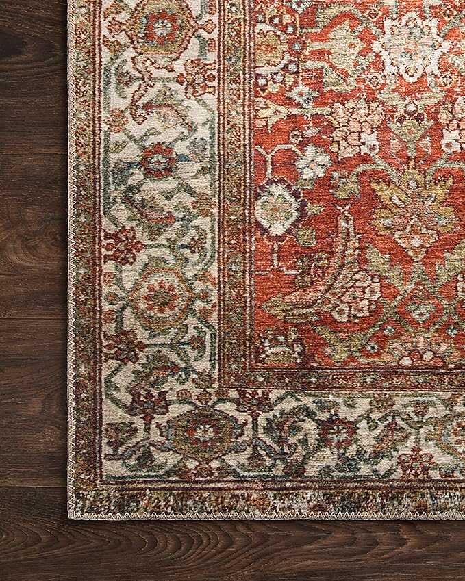 Loloi Layla Collection LAY-05 Ocean/Multi 2'-6" x 9'-6" .13" Thick Runner Rug - Image 4