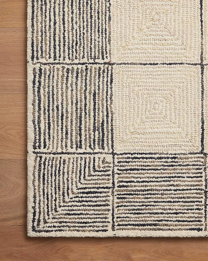 Loloi Chris Loves Julia Francis Collection FRA-02 Cream/Black 7'-9" x 9'-9" - Image 8